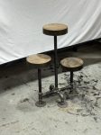 3 tier Industrial style Plant Stand with metal base-FREE SHIPPING