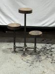 3 tier Industrial style Plant Stand with metal base-FREE SHIPPING