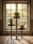3 tier Industrial style Plant Stand with metal base-FREE SHIPPING