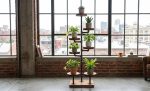 Industrial Plant Stand: 5,6 or 7 Tier Freestanding Metal Plant Holder - FREE SHIPPING