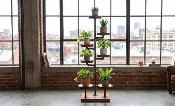 Industrial Plant Stand: 5,6 or 7 Tier Freestanding Metal Plant Holder - FREE SHIPPING