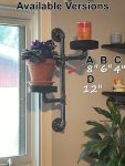 Swivel plant rack - 2 tier wall mount plant holder-FREE SHIPPING