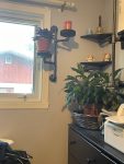Swivel plant rack - 2 tier wall mount plant holder-FREE SHIPPING