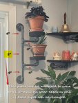 Swivel plant rack - 2 tier wall mount plant holder-FREE SHIPPING