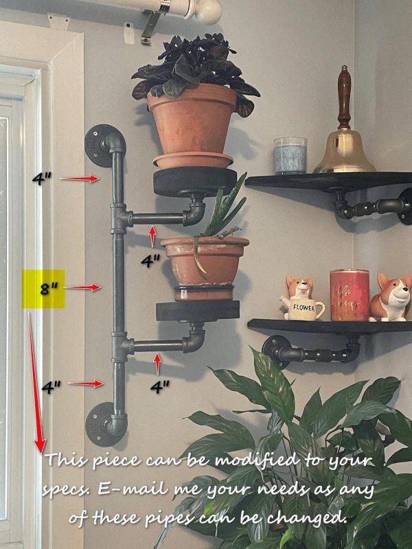 Swivel plant rack - 2 tier wall mount plant holder-FREE SHIPPING