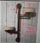 Swivel plant rack - 2 tier wall mount plant holder-FREE SHIPPING