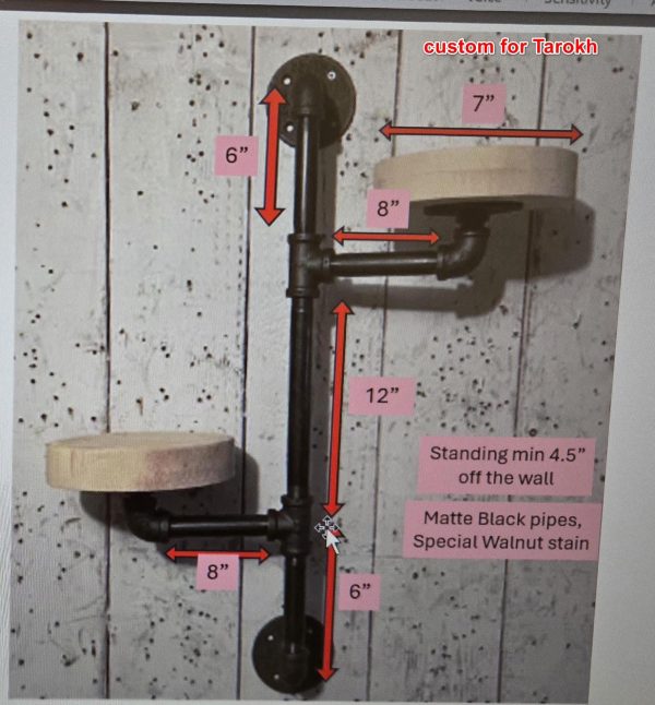 Swivel plant rack - 2 tier wall mount plant holder-FREE SHIPPING