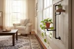 Swivel plant rack - 2 tier wall mount plant holder-FREE SHIPPING