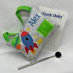 Rocket Ship Tooth Fairy Pillow by Tooth Fairy Tess- Personalized