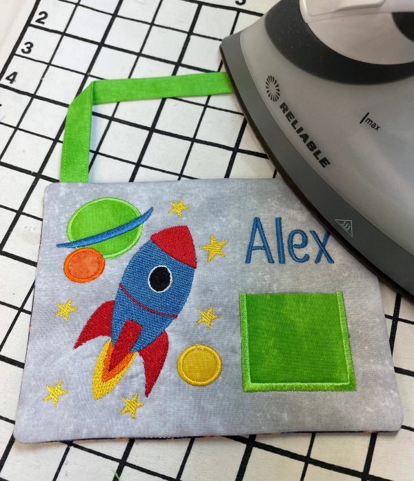 Rocket Ship Tooth Fairy Pillow by Tooth Fairy Tess- Personalized