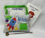 Rocket Ship Tooth Fairy Pillow by Tooth Fairy Tess- Personalized