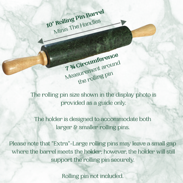 Personalized Rolling Pin Holder, Kitchen Accessories, Kitchen Decor, Bakers Gift