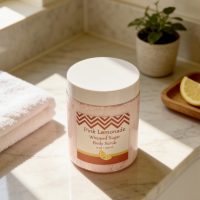 Pink Lemonade Whipped Sugar Body Scrub. 10 oz / 300 g