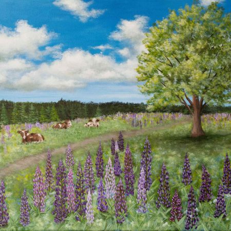 Summer Pasture and Lupines