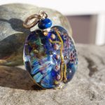 Ocean Dragon - Glass Pendant, Fantasy Necklace