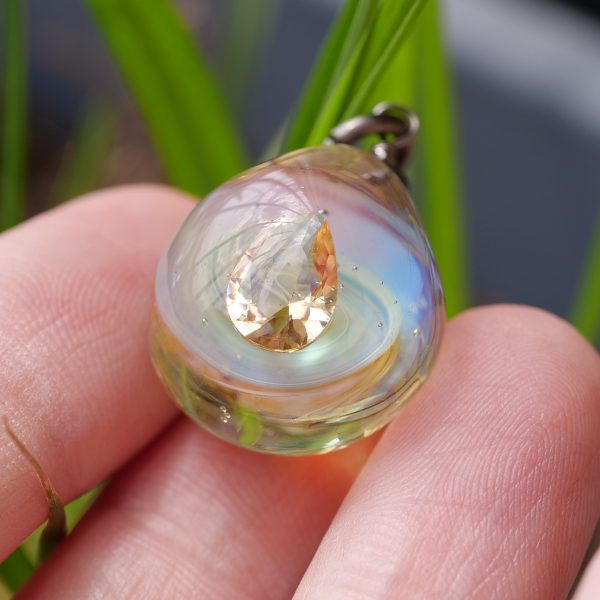 Light Blue Moon - Crystal Necklace, Magical Fantasy Jewellery
